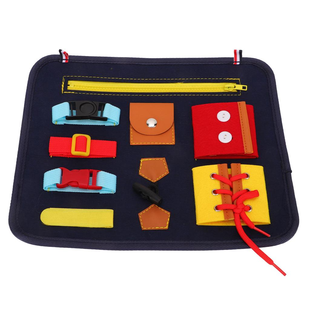 Toddler Busy Board Cultivate Concentration Color Cognition Sensory Board for Fine Motor Skill Autist