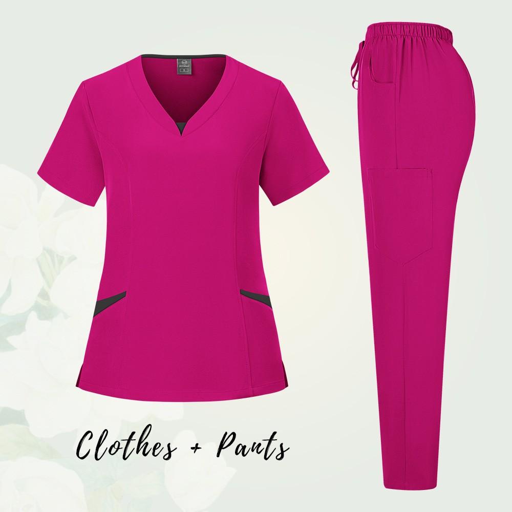 Плюс Размер Печатный Рабочий Униформа Топы Для Женщин Крест V-образный вырез Короткий рукав Забавные Футболки Рабочая Одежда Футболка С Карманами