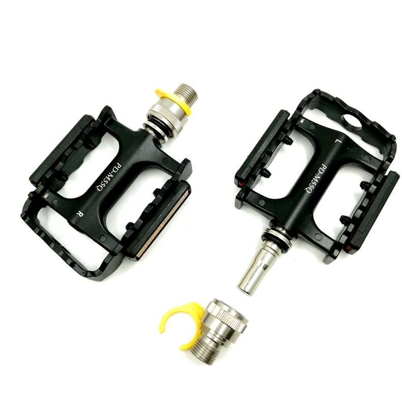 Road MTB Bike Quick Release Pedals Aluminum Alloy Bearing Folding Bike Safety Reflective Pedal Bicycle Part For Brompton