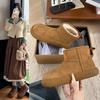 Women's Thick-soled Winter Lightweight Warm Cold Padded Snow Boots Non-slip Wear-resistant Casual Sneakers Cotton Boots Bread Shoes