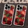 Прозрачный чехол в корейском стиле с клубникой для Samsung Galaxy S25Ultra Чехол A16 A15 A54 A55 A34 A53 A35 A32 S23 Plus S22 S21 S24FE Чехол