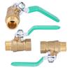 3Pcs 12in Water Pipe Ball Valve Female Male Threaded Thickened Brass Drain Shut Off Switch