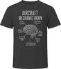 Aircraft Mechanic Brain Funny Aviation Tech T Shirt