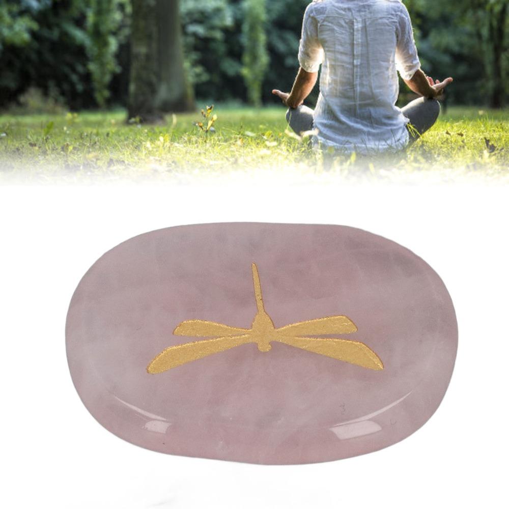 Lightweight Worry Stone Gold Balance Stone Hardwearing Palm Stone For Stress Relief
