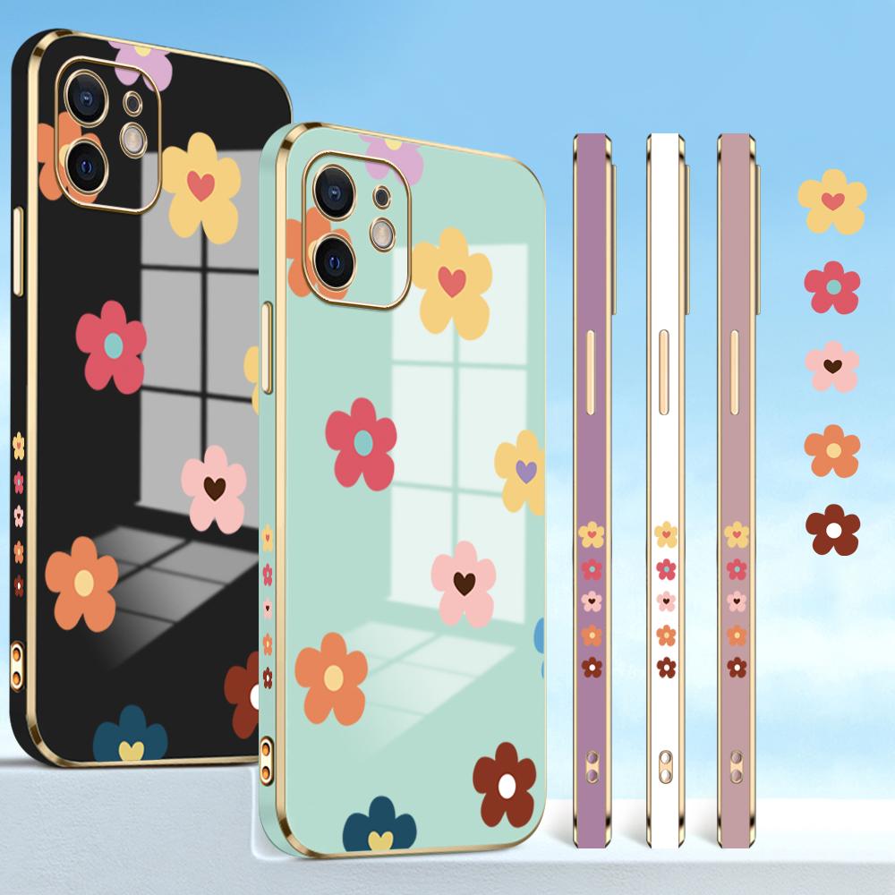 Красочные узоры печати с квадратными краями и узором корпуса с покрытием корпуса телефона Роскошное покрытие Мягкий чехол для телефона для Huawei Honor Xiaomi Redmi