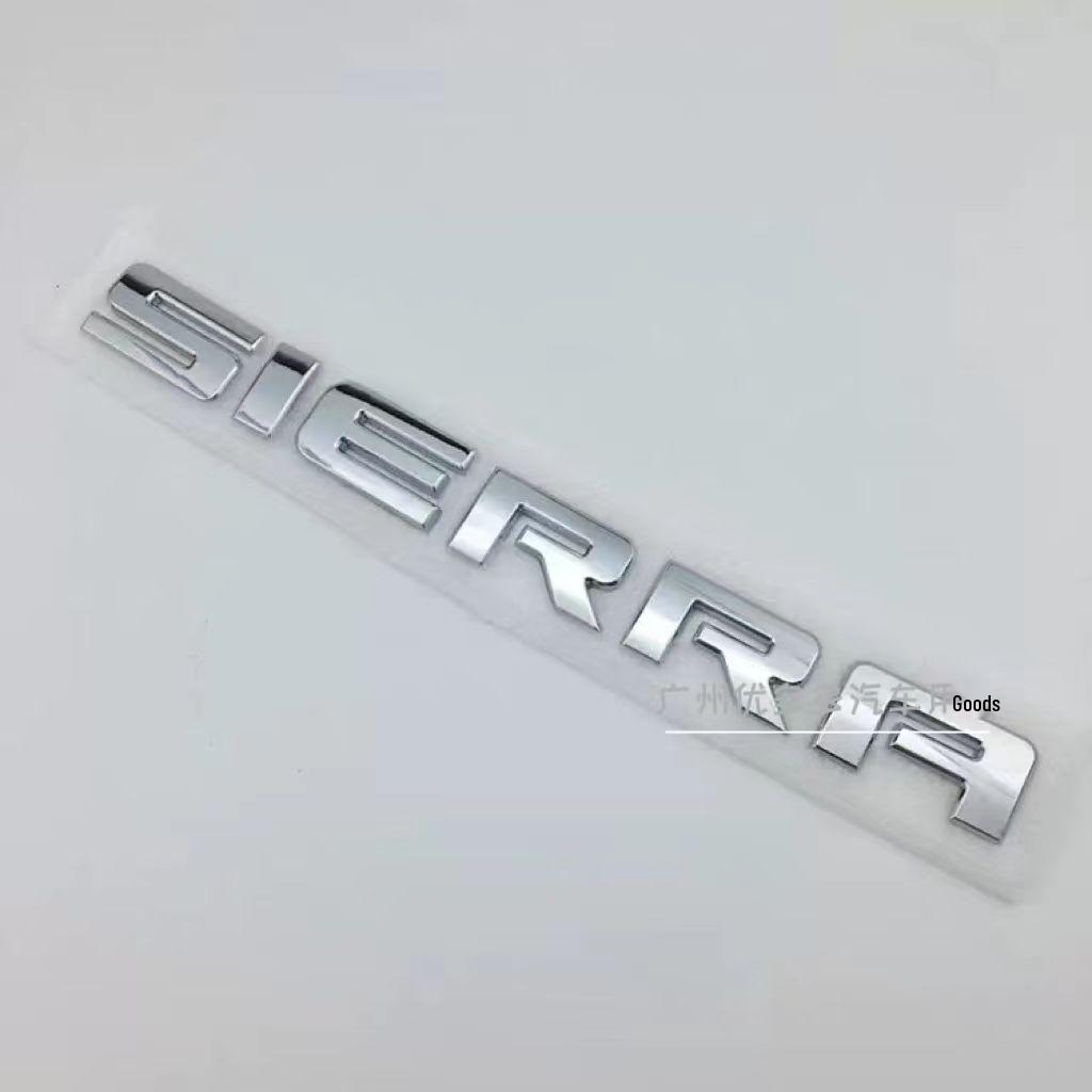 GMC Sierra Tailgate Emblem - Large Size Car Badge for Body Labeling
