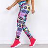 Fashionable High Waisted Sports Leggings, Women's Yoga Clothes, Yoga Pants, Elastic Sports Pants, Printed Leggings