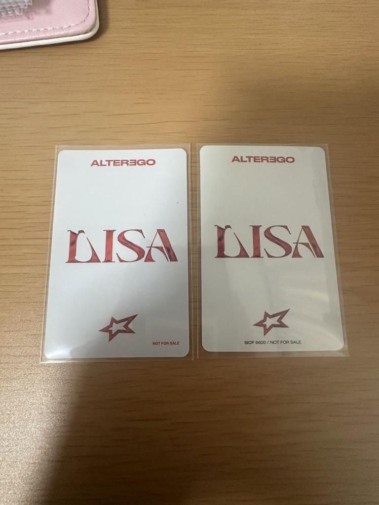 [USED] BLACKPINK Lisa Trading Card Alterego Tower Records Bonus