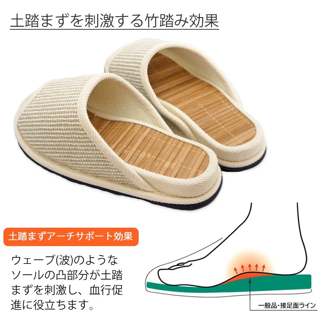 Бамбуковые тапочки для D Cenote F Бамбуковые тапочки Made in Arch Hakihaki Коричневый Здоровье, Торговый центр, Размер, Подушечка, 25 см, Япония, Стимулятор, Ремесленник, Kobo,
