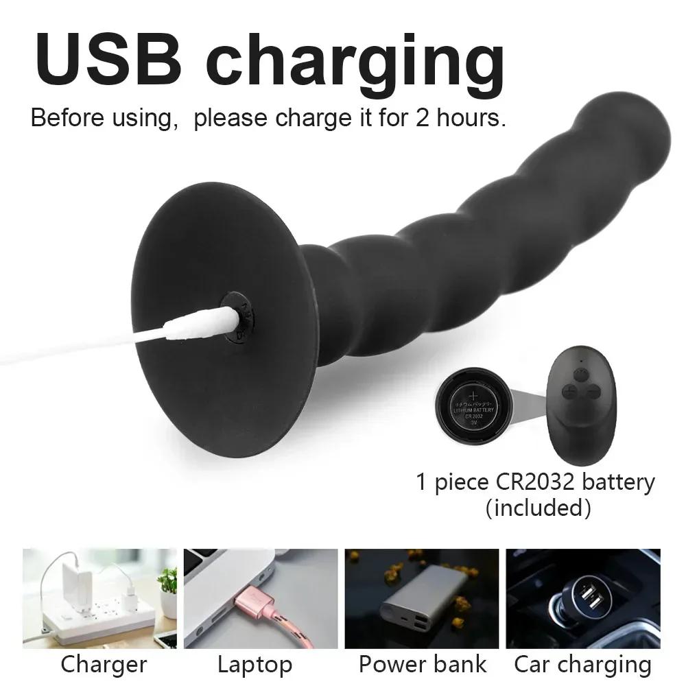 Беспроводной вибратор стимулятор массажа простаты вибратор секс-игрушки мужская анальная пробка присоска Lagu Lagu женский магазин для взрослых
