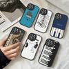 Корейский Ins Арт Клавиши Пианино Ноты Кожаный Чехол Для Телефона Для IPhone 16 14 15 Pro Plus 13 12 11 Pro Max Силиконовый Чехол