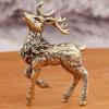 Brass Pair of Sika Deer Ornaments Home Office Decorations Christmas A Deer Forward Small Gift Crafts