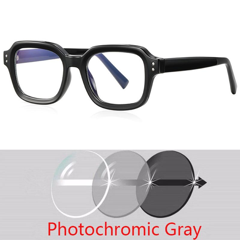 Square Retro British Style Optical Frame European Fashion Eyeglass Frame 0 -1.0 -1.5 -2.0 -2.5 To -6.0