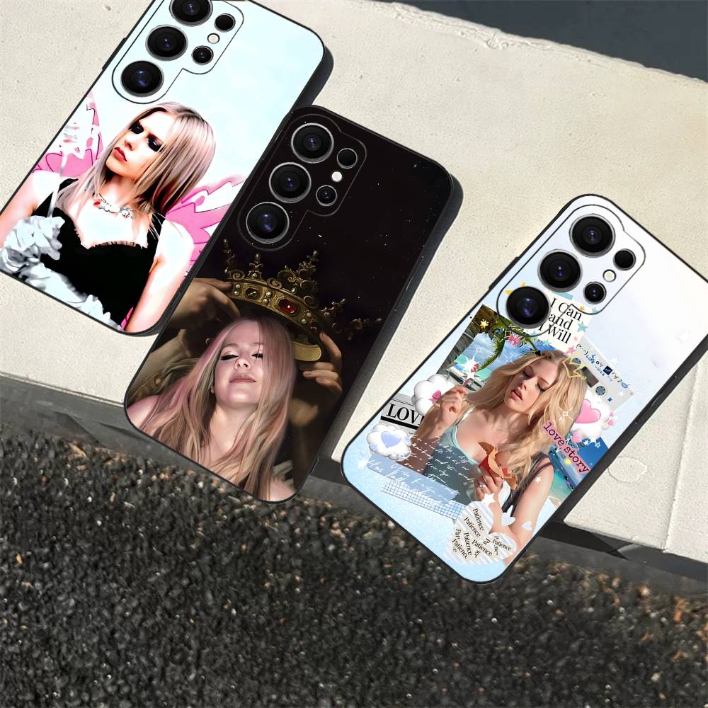Чехол для телефона Avril Ramona Lavigne для Samsung S 24 Fe 25 Ultra Plus 20 Lite 21 30 22 23 24 22 Ultra 5G Fundas