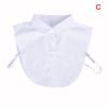 Ladies Women Adult Detachable Lapel Shirt Fake Collar Black/White Fashion Solid Color False Blouse Neckwear Clothing Accessories