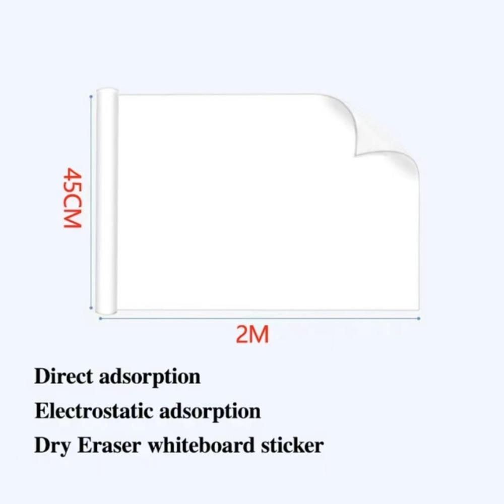 No-Glue Dry Erase Whiteboard PVC Writable Wall Sheet New Whiteboard Wall Sticker Kids Drawing