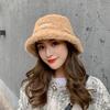 Faux Fur Winter Bucket Hat Women Korean Thickened Warm Wool Hats Bob LADY Panama Outdoor Hiking Fisherman Hat