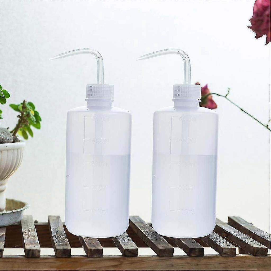2pcs Squeeze Washing Bottle Succulent Watering Bottle 500ml Water Squirt Irrigation Bottle Squeeze Sprinkling Can Plastic Wash Plant Bottle - RIpj