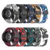 20mm Camouflage Silicone Strap for Samsung Galaxy Watch 4 5 6 Magnetic Buckle Band for Galaxy Watch 6 Classic 43mm 47mm