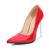 Women Heels Pumps Fashion Pointed Large Size High Heels Nightclub Sexy Metal Heel Single Shoes Thin Heel WZ