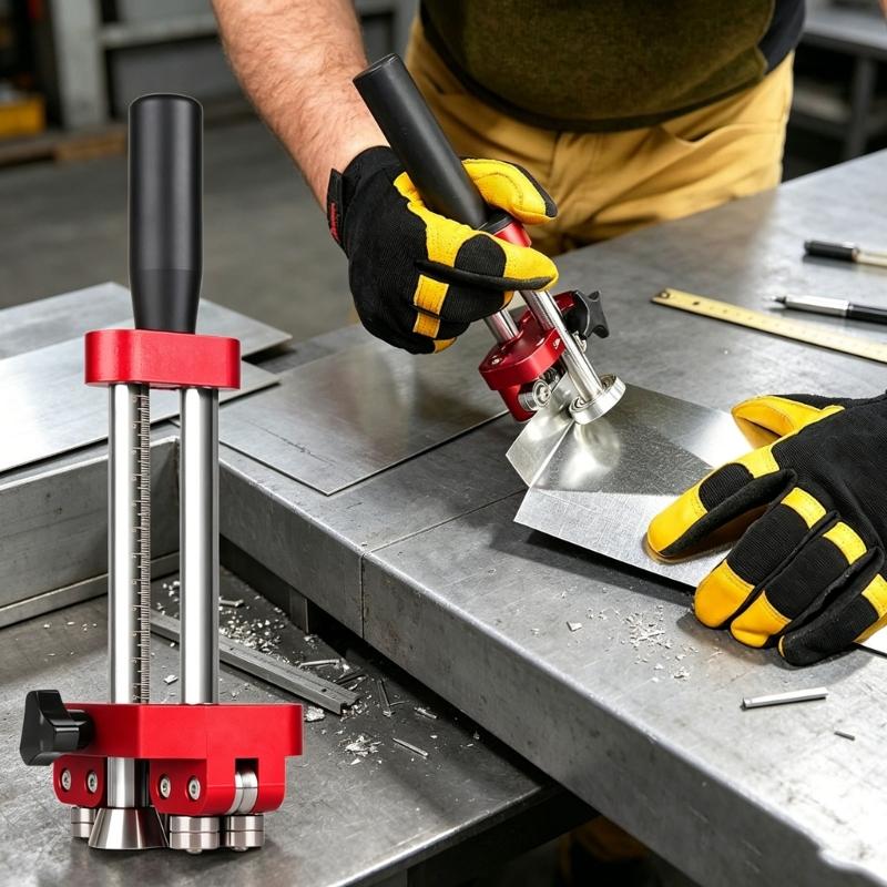 Metal Bending Brake For Roofing Parts And Garden Sheds With Adjustable Depth Meter