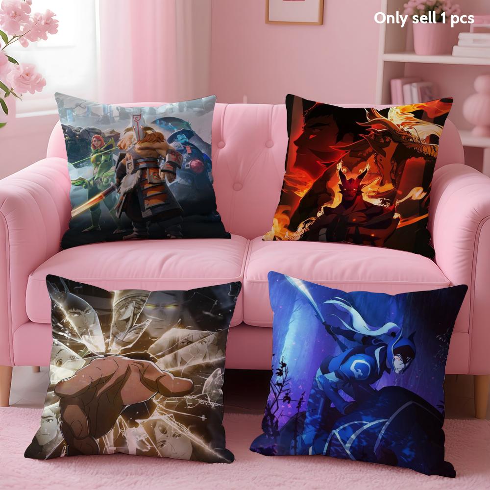 Игровой Крутой D-Dota 2 Наволочка Мягкий Короткий Плюш Двусторонняя Печать Домашний Декор Машинная Стирка Наволочка Подарок
