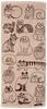 Marushin Lisa Larson Sketch Cat Face Lisa Item 6805006400 Towel, 100% Cotton, Larson, Gift, Birthday, Mother's Day, Number