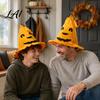 School Art Show Headgear Halloween Pumpkin Hat for Kids Adults Funny Plush Universal Fit Cap Witch Party Costume Cosplay Stage Performances