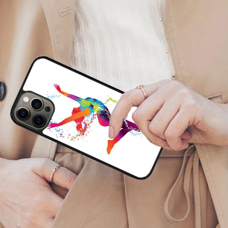 Масляная живопись Гимнастика Магнитный Чехол для Телефона Для APPLE iPhone 17 Air 16 14 13 12 Pro Max 15 Plus Зарядка С Чехлом MagSafe