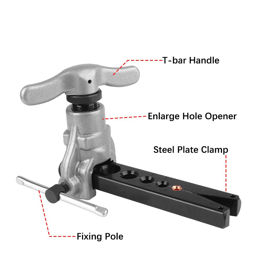 Развертка Развальцовщик CT-806 Угол 45 градусов Эксцентриковый Холодильный Водогазовый Тормозной Инструмент для развальцовки медных труб Расширитель медных труб