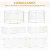 Puppy Playpen 8-Piece, Foldable 60 x 76 cm Puppy Play Pen with Door, Dog Gate for Small, Medium-Sized Dogs, Enclosure for Door, Fireplace, Stairs