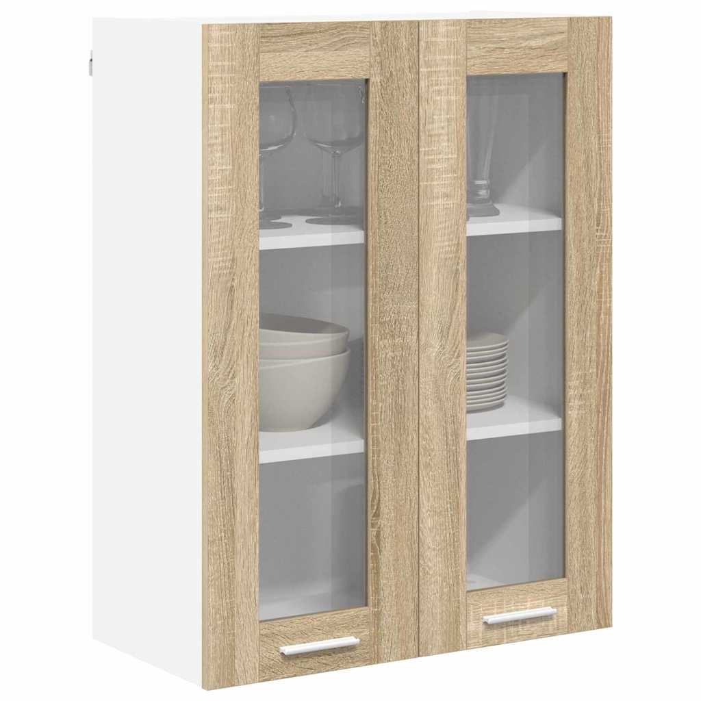 Wall Cabinet Sonoma Oak 60 x 31 x 80 cm Engineered Wood