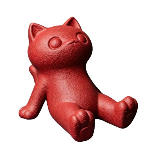 Прочная подставка для телефона из PLA, милый держатель-кошка, 3D-печатный лежащий настольный держатель для телефона, настольный декор для планшета, крепление, декор для дома и офиса, подарок для любителей