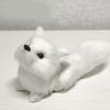 Figurine Plush Fox Doll Toy Artificial Animal Squatting Sitting Fox Model  Window Display