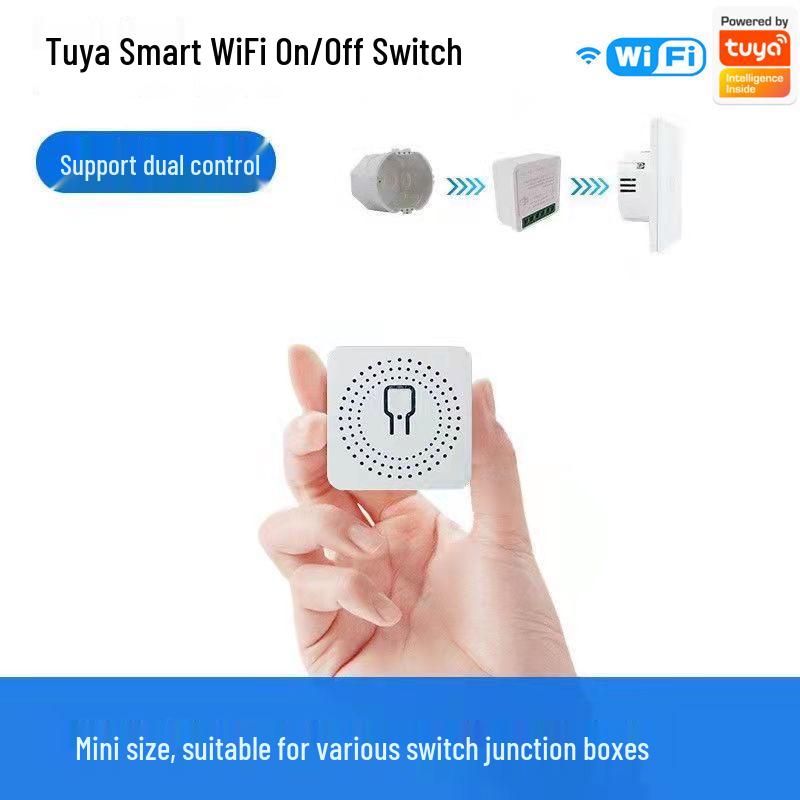 Умный мини WiFi-переключатель Tuya: Скрытый модуль голосового таймера