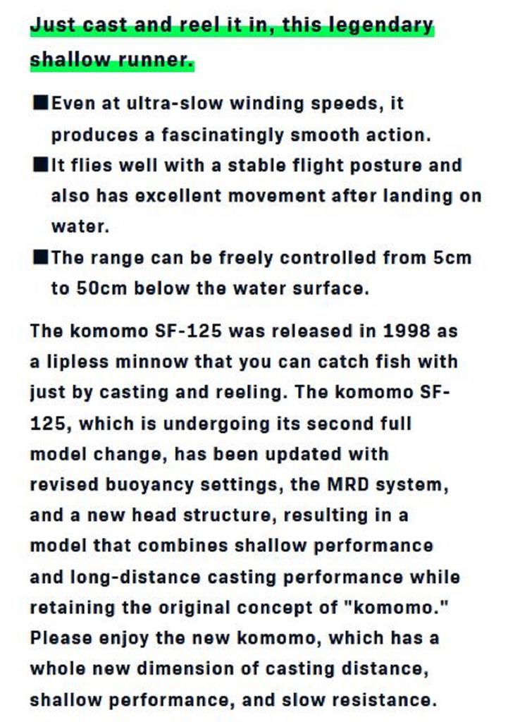 Ima Плавающая приманка Komomo SF 125 X5506 (4791)