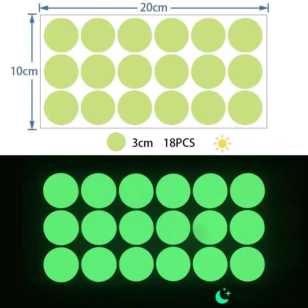 Luminous Dots Wall Stickers Fluorescent Home Children's Room Wall DIY Self-adhesive Decorative Glow In The Dark Stickers