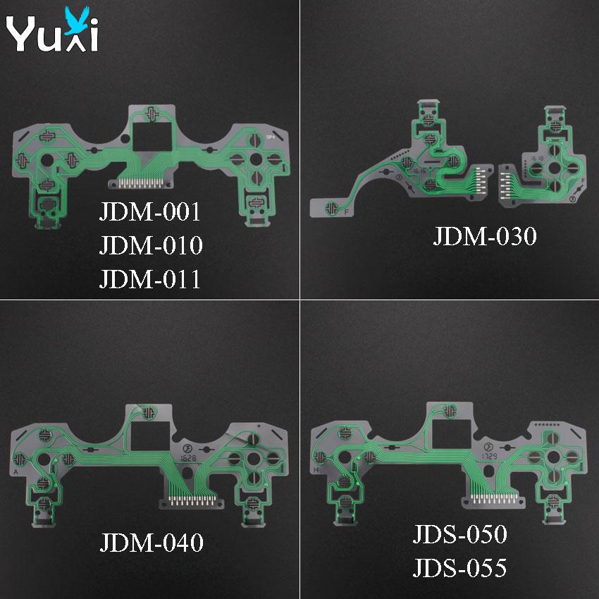 YuXi JDM JDS 001 010 011 030 040 055 Для Sony DualShock 4 Проводящая пленка Клавиатура для PS4 Pro Slim Контроллер Печатная плата Гибкий шлейф 5