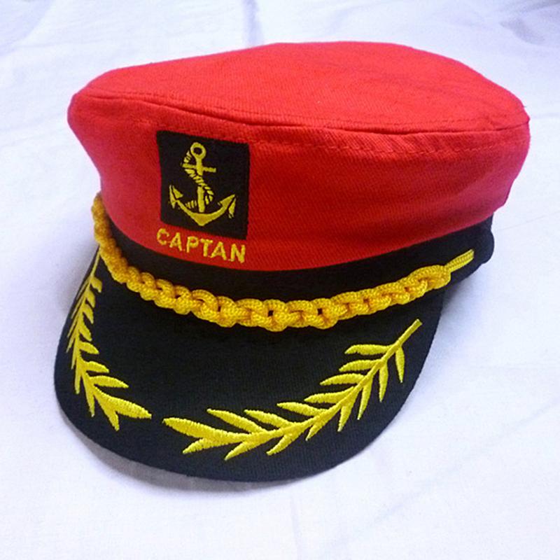 Взрослый яхтенный военный головной убор шкипера корабля моряка капитана шляпа костюм