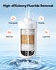 VEVOR Gravity-fed Water Filter System, 8.52L 304 Stainless-Steel Countertop Water Filtration System, Reduces Lead and up to 99% of Chlorine