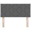 Headboard Dark Grey 100 cm Fabric