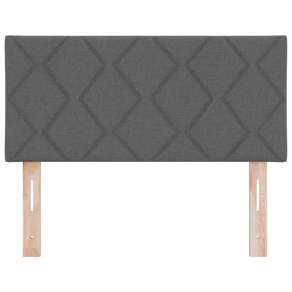LED Headboard Grey 90 cm Fabric
