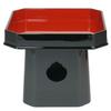 Square Tripod, Black with Red Interior, 8.0 Inches [Buddhist Altar] Square Tripod [Shinto Altar]