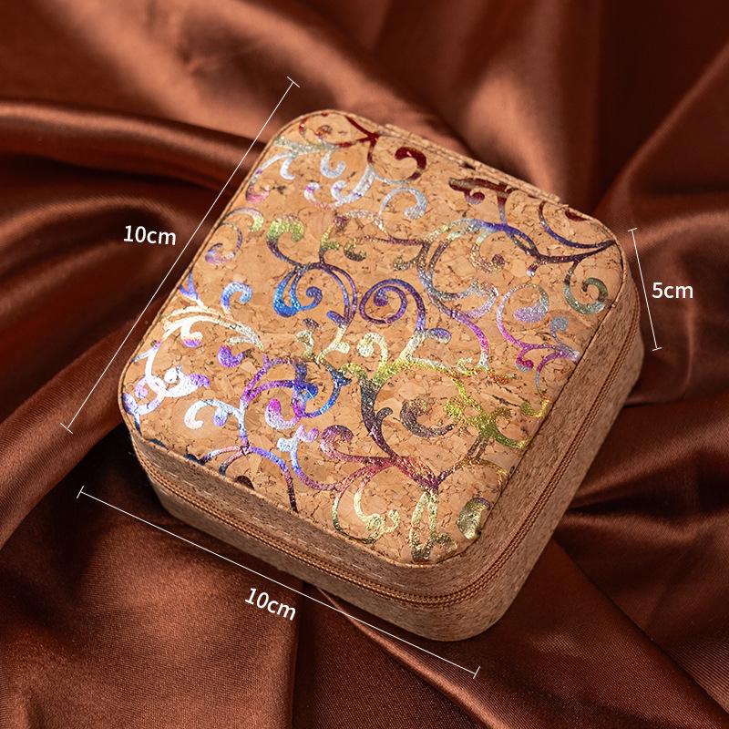 Ретро Легкая Роскошь Портативная Коробка для Хранения Ювелирных Изделий для Колец и Ожерелий