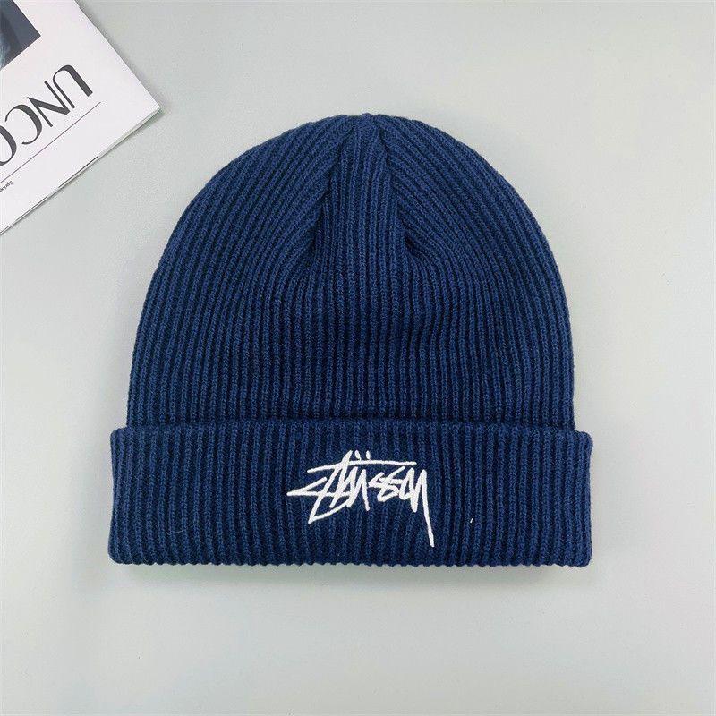 Hip Hop Style Embroidered Beanie For Adults With Elastic Fit Trendy Cold Weather Hat