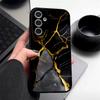 Чехол с мраморным узором для Samsung S26 Ultra S25 Edge S24 S23 Plus S22 S21 FE A15 A16 A17 A35 A36 A54 A55 A56 A57 5G Мягкая обложка с текстурой кожи