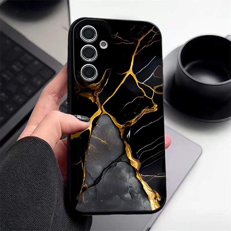 Чехол с мраморным узором для Samsung S26 Ultra S25 Edge S24 S23 Plus S22 S21 FE A15 A16 A17 A35 A36 A54 A55 A56 A57 5G Мягкая обложка с текстурой кожи