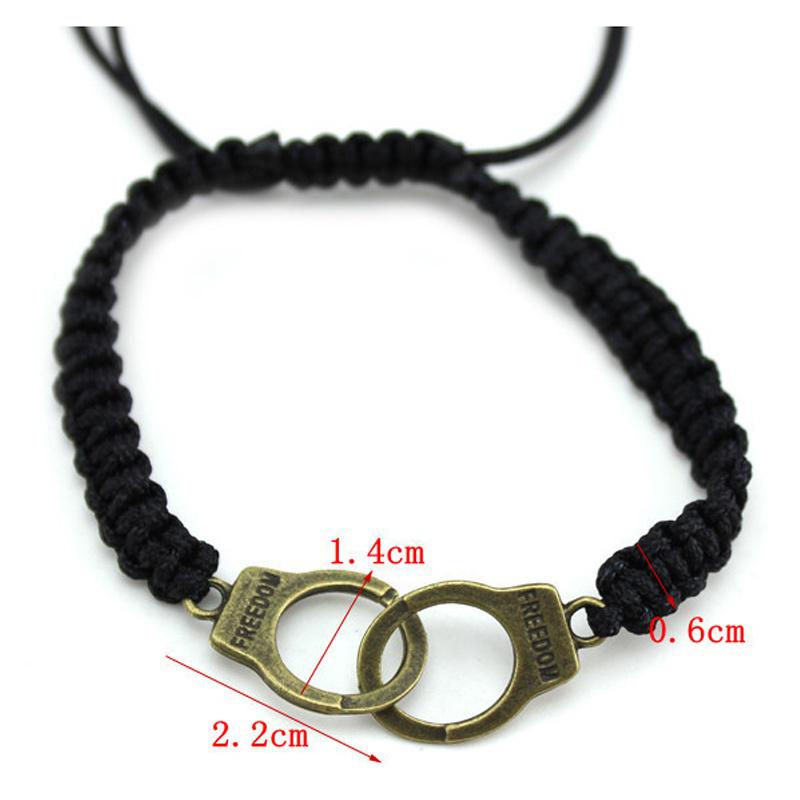 Handcuffs Bracelets For Women Men Lover Bracelet Valentine's Day Gift Pulseras Handmade