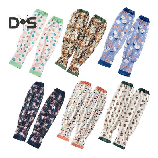 Солнцезащитные нарукавники для женщин Цветочные солнцезащитные нарукавники УФ-блокирующие охлаждающие нарукавники для бега на открытом воздухе для езды на велосипеде