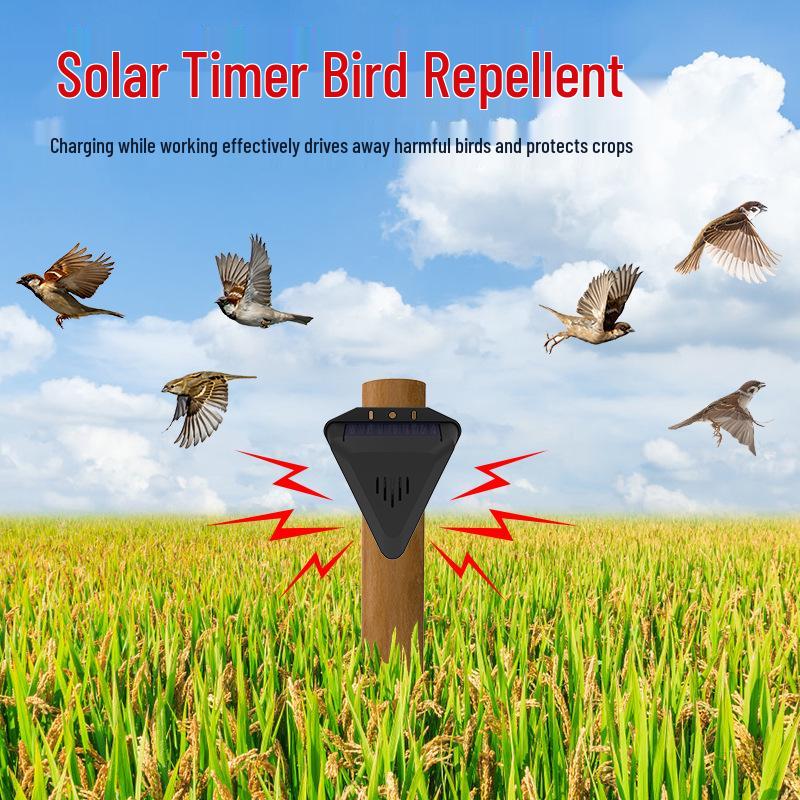 Уличный солнечный отпугиватель птиц для дома, балкона, фермы, сада и огорода